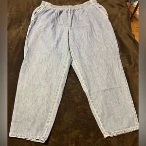 Chic Light Blue Denim Trousers Women’s 22P